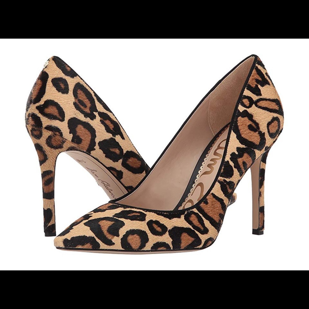 Sam Edelman Hazel Leopard Pointed Toe Heels Size 9